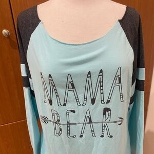 Mama bear shirt - collarless- Size XL